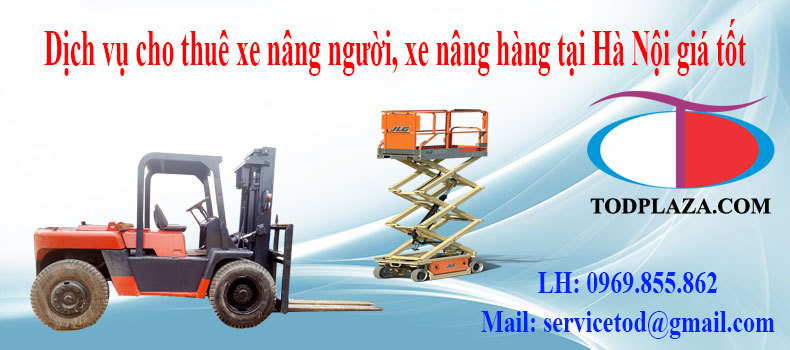 Cho thuê xe nâng tại Hà Nội chất lượng, giá tốt